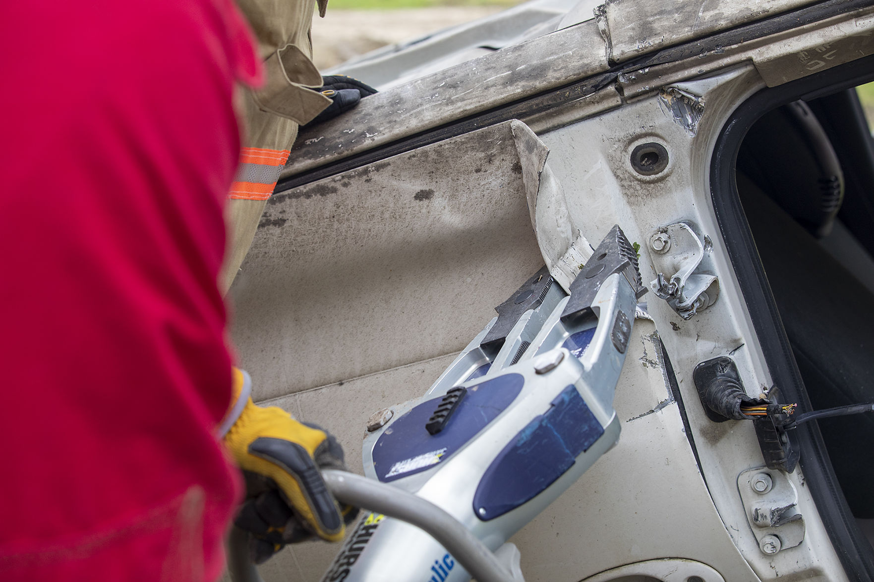 Firefighter extrication training